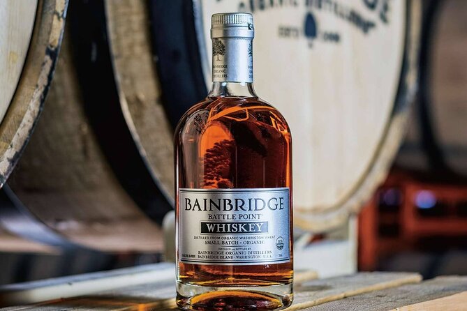 Bainbridge Island Discovery and Whiskey tasting Tour - Rockaway Beach and views toward Seattle