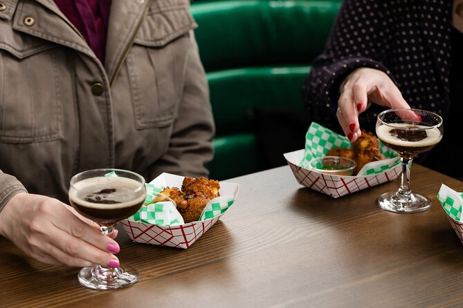 Chef Guided Happy Hour Tour - Cocktails, Bubbles and Bites - King Leroy: coffee martini and hush puppies
