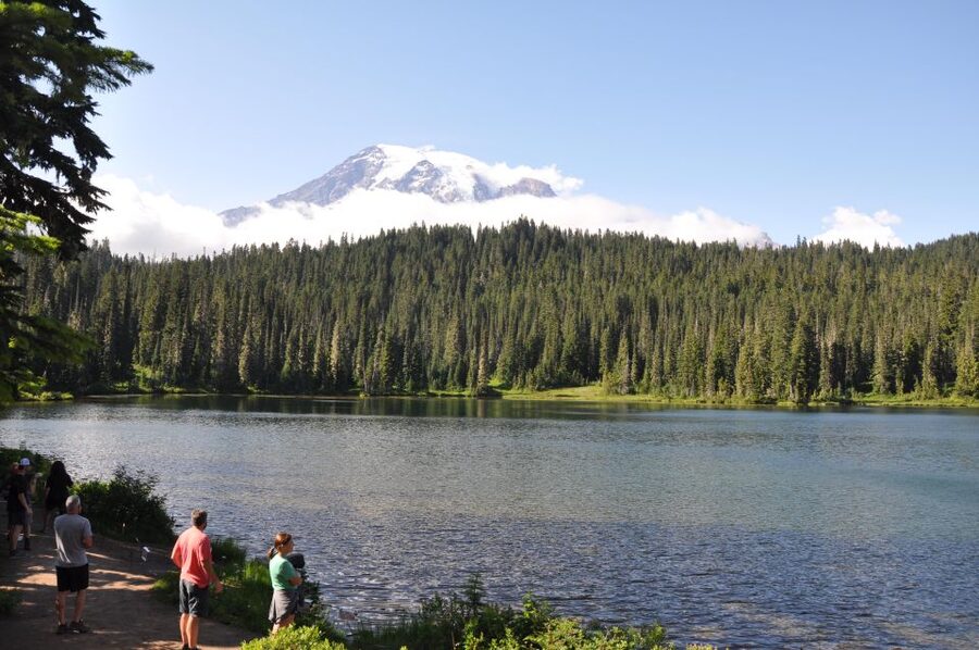 From Seattle: Customized Mount Rainier Tour - A surprise stop at the Recycled Spirits of Iron Sculpture Park