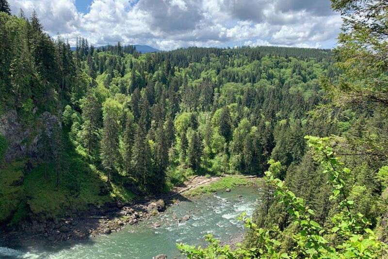 From Seattle: Pacific Northwest Waterfalls & Hiking Tour - Leaving downtown Seattle for the foothills