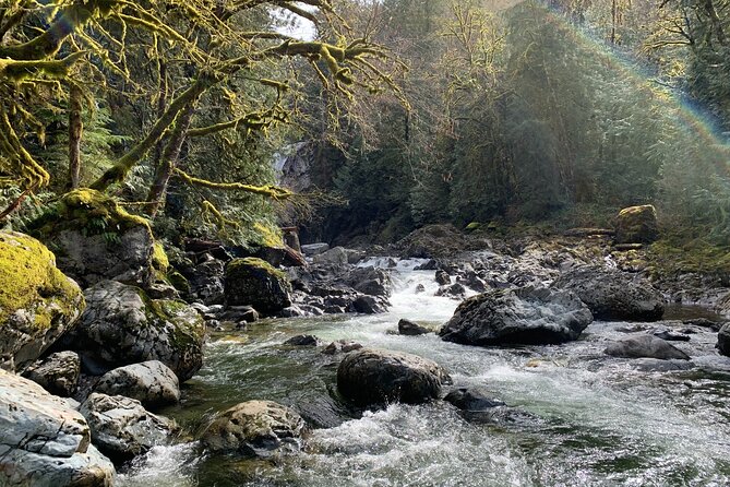 Guided forest hike to Seattle waterfalls incl. Snoqualmie Falls - Borst Lake and the view toward Mount Si