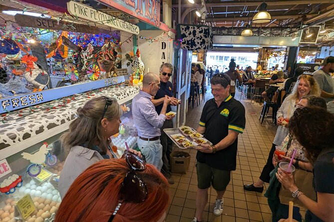 Meet the Market- Food and Fun tour in Pike Place Market - Salmon, piroshky, and the market’s working food culture