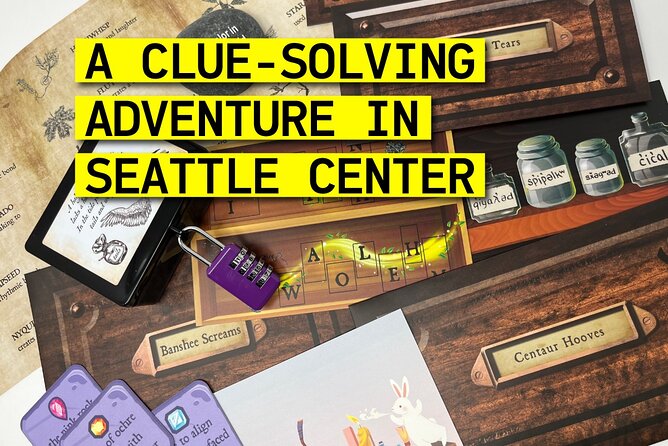Outdoor Escape Room in Seattle - Seattle Center - A potion mystery spread across Seattle Center