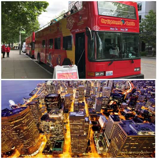 Seattle: Hop-on Hop-off Bus Tour and Sky View Observatory - Waterfront stops, cruise piers, and Elliott Bay