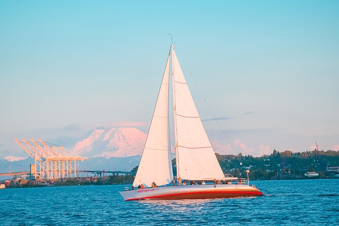 Seattle Sailing Experience BYOB - What the 70-Foot Yacht Feels Like Under Sail