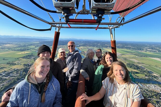 Sky bound Adventures Snohomish Sunrise Hot Air Balloon Ride - A small basket, with a little uncertainty about size